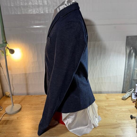 GAP Academy Denim Look Blazer Fully Lined Cute Classic Blazer - Picture 6 of 8